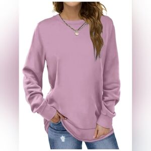 Women Crewneck Casual Long Sleeve  Sweatshirt